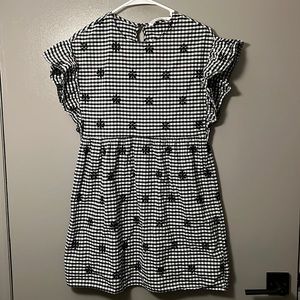 Mini puffy shoulders dress